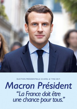 Affiche de campagne Emmanuel Macron